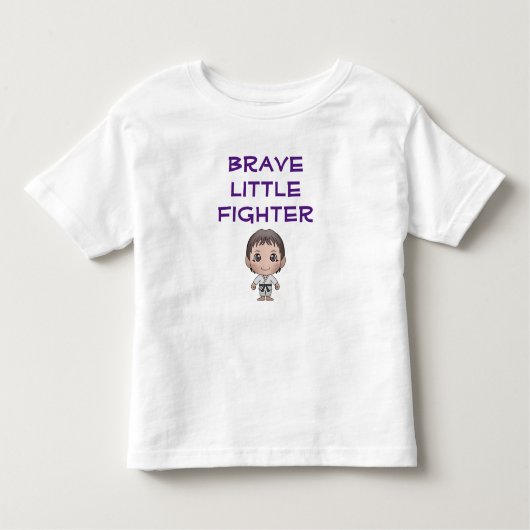 Brave Little Warrior Boy Judoka Judo Fighter Kinder Shirts (Voorkant)