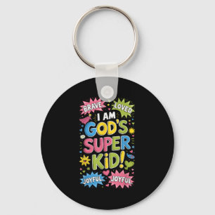 Brave Loved God's Super Kind Christelijk Faith Aff Sleutelhanger