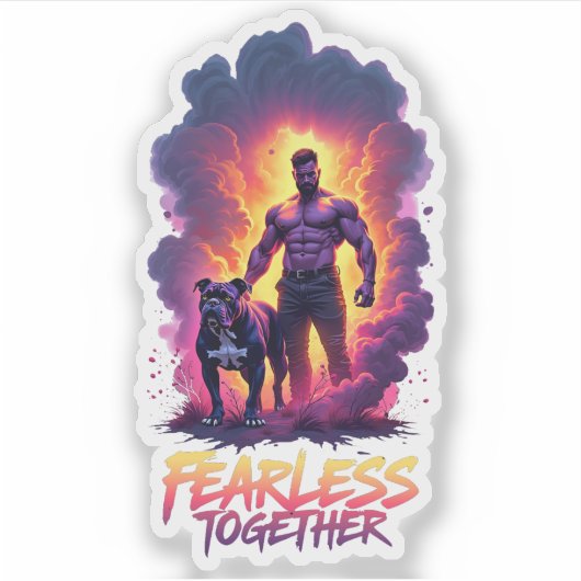 Brave Man Sticker (Voorkant)