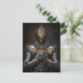 Brave Medieval Knight Briefkaart (Staand voorkant)