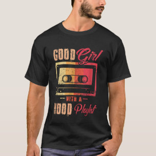 Brave Meisje met een Hood Playlist Cassettebandje  T-shirt