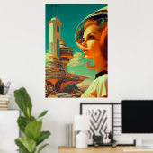 Brave New Day - (met tekentafel Logo) Poster (Thuiskantoor)