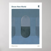 Brave New World Aldous Huxley Dystopian Social Sci Poster (Voorkant)