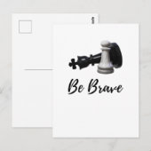 Brave Pawn Chess Briefkaart (Voorkant / Achterkant)