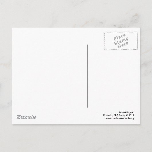 Brave Pigeon Briefkaart (Achterkant)