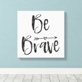 Brave Pijl met hart Canvas Afdruk (Insitu (Houten vloer))