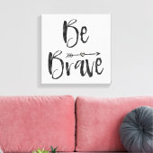 Brave Pijl met hart Canvas Afdruk (Insitu (Woonkamer))