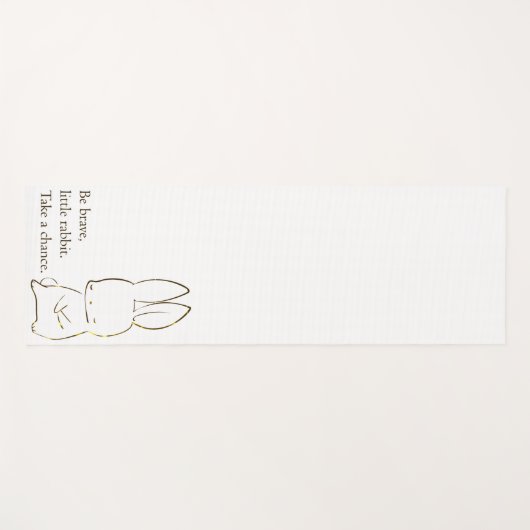 Brave Rabbit Yogamat (Voorkant (horizontaal))
