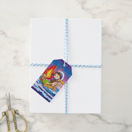 Brave sailor cadeaulabel (Met Touw)
