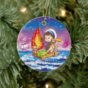 Brave sailor keramisch ornament