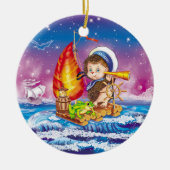 Brave sailor keramisch ornament (Voorkant)