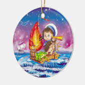 Brave sailor keramisch ornament (Links)