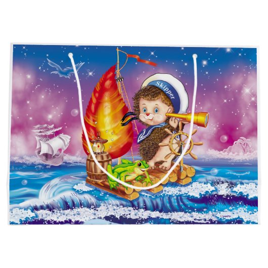 Brave sailor large cadeautasje (Achterkant)