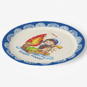 Brave sailor papieren bordje (Gekanteld)