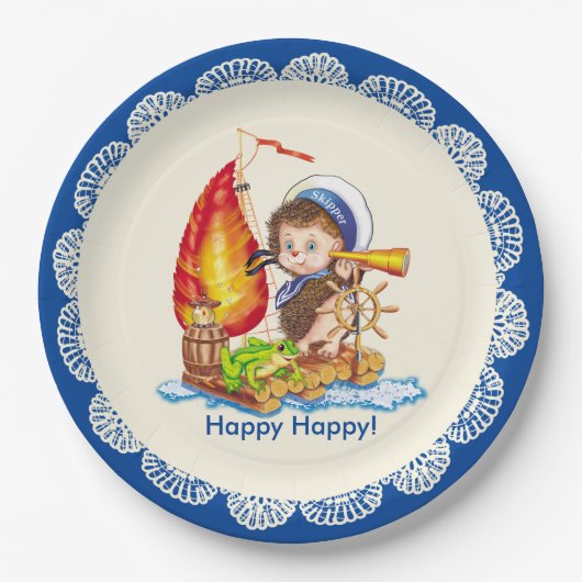 Brave sailor papieren bordje (Voorkant)