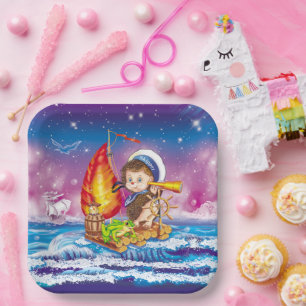 Brave sailor papieren bordje