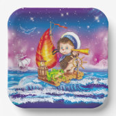 Brave sailor papieren bordje (Voorkant)