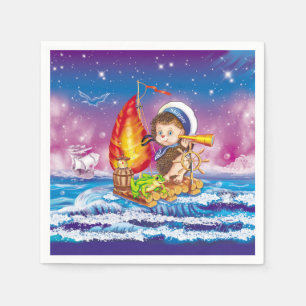 Brave sailor servetten
