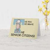 Brave Senior Wenskaart Kaart (Gele Bloem)