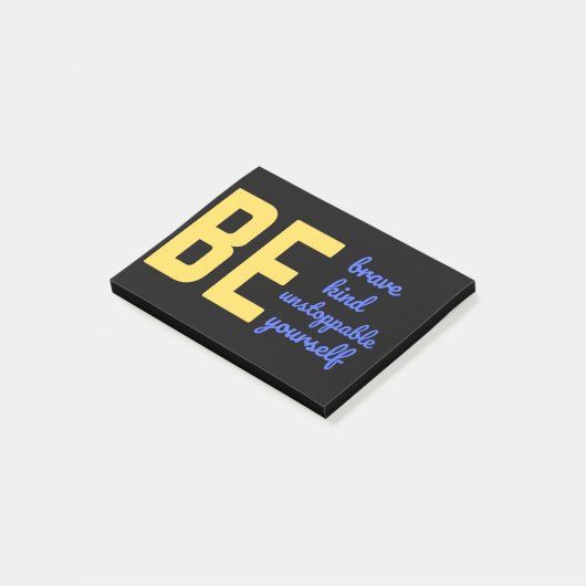 BRAVE SOORT ONOPGESLAAGD UZELF POST-IT® NOTES (Schuin)