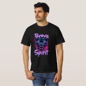 Brave Spirit Neon Panther Graffiti T-shirt (Voorkant volledig)