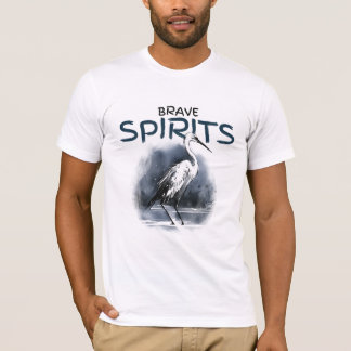 Brave Spirits Heron Artistic Natuur T-shirt