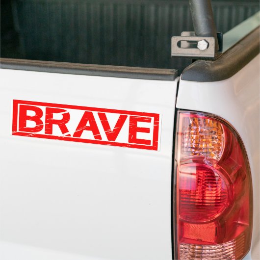 Brave Stamp Bumpersticker (Op Truck)