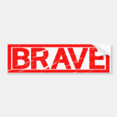Brave Stamp Bumpersticker (Voorkant)