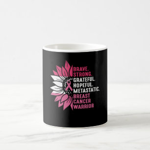 Brave Sterke Grateful Breast Cancer Awareness Koffiemok