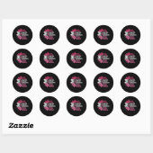 Brave Sterke Grateful Breast Cancer Awareness Ronde Sticker (Vel)