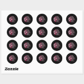 Brave Sterke Grateful Breast Cancer Awareness Ronde Sticker (Vel)