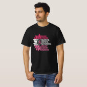 Brave Sterke Grateful Breast Cancer Awareness T-shirt (Voorkant volledig)