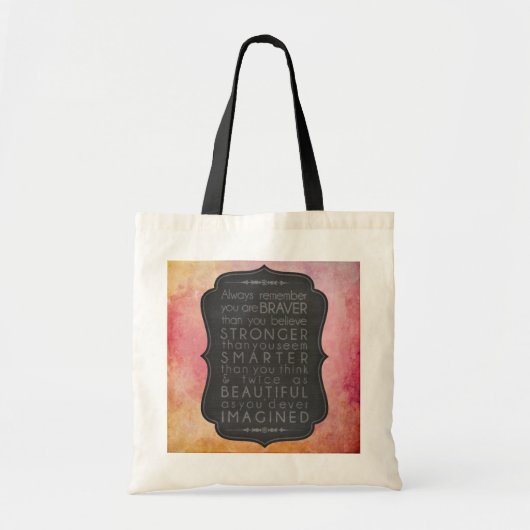 Brave, sterke, slimme en mooie inspiratie tote bag (Voorkant)