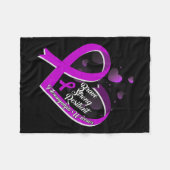 Brave Sterke Veerkrachtige Fibromyalgie Warrior Aw Fleece Deken (Voorkant (Horizontaal))