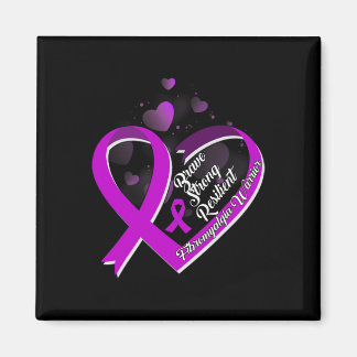 Brave Sterke Veerkrachtige Fibromyalgie Warrior Aw Magneet