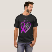 Brave Sterke Veerkrachtige Fibromyalgie Warrior Aw T-shirt (Voorkant volledig)