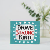 Brave Strong Kind Wenskaart Kaart (Staand voorkant)