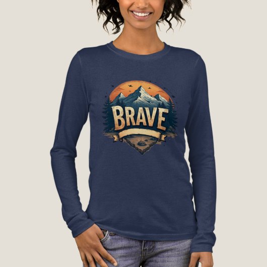 Brave T-Shirt Adventure Graphic T-shirt voor Vrouw (Voorkant)