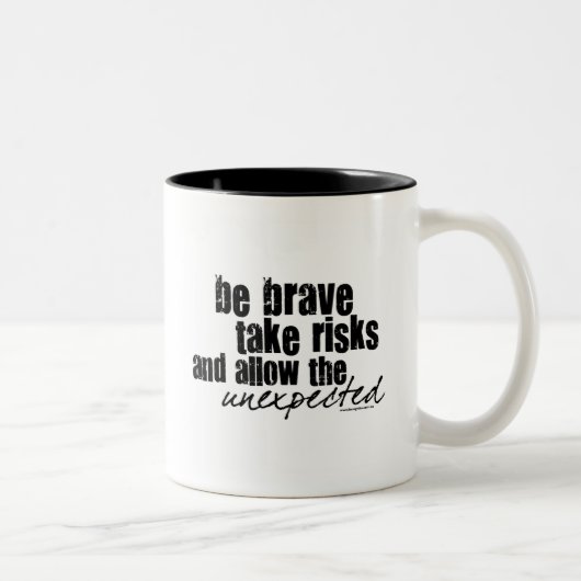 Brave take Risico's Tweekleurige Koffiemok (Rechts)