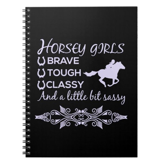 Brave Tough Classy Horse Notitieboek (Voorkant)
