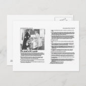 brave vrouw briefkaart (Voorkant / Achterkant)