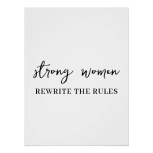 Brave Vrouwen Maken Geschiedenis Citaat Kunst Perfect Poster