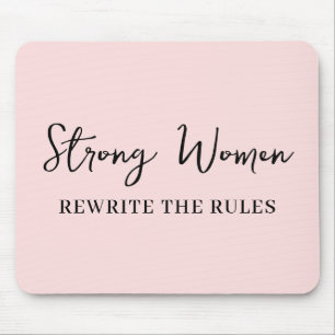 Brave Vrouwen Maken Geschiedenis Roze Muismat