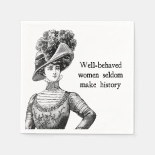 Brave vrouwen maken geschiedenis servet