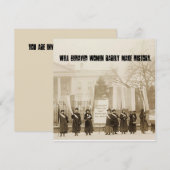 Brave vrouwen maken zelden geschiedenis... kaart (Voorkant / Achterkant)