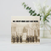 Brave vrouwen maken zelden geschiedenis... kaart (Staand voorkant)