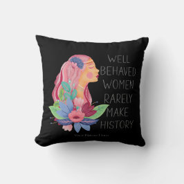 Brave Vrouwen Zelden Geschiedenis Waterverf Kussen