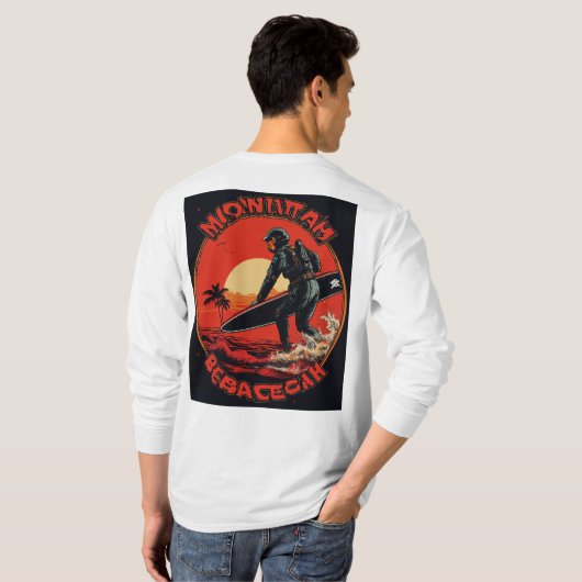Brave Waters: Soldaten t shirten raften bij zonson T-shirt (Achterkant volledig)