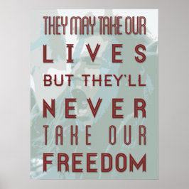 Bravehart Quote Poster