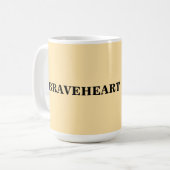 BRAVEHEART COFFEE MOK (Voorkant links)